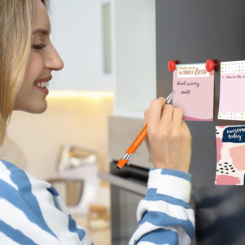 Geyee 24 Pcs Stylish Sticky Notes with Funny Pens 3 x 4 Inch to Do List Notepads with Sayings Pen for Valentines Coworkers Nurse Teacher Employee Office Staff Work Team Appreciation Gifts - Image 5